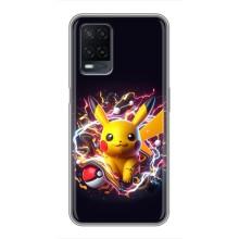 Чехол с Пикачу на OPPO A54 – Пикачу с мячом
