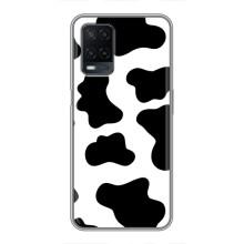 Чехол с принтом коровы на Оппо А54 – Черный принт
