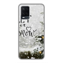 Новогодние, Праздничные Чехлы для OPPO A54 - 2024 год (Let it snow)