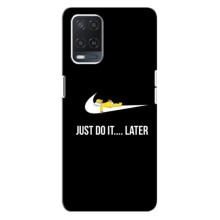 Силиконовый Чехол на OPPO A54 с картинкой Nike (Later)
