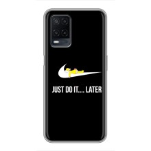 Силиконовый Чехол на OPPO A54 с картинкой Nike (Later)