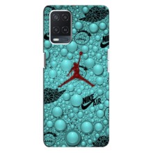 Силиконовый Чехол Nike Air Jordan на Оппо А54 (Джордан Найк)