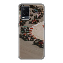 Чехол с прнтом Формула 1 на OPPO A54 – Боліди на трасі