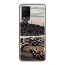 Чехол с прнтом Формула 1 на OPPO A54 – Гонка Формула-1