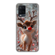Яскравий чохол для OPPO A54 з Зимові Оленята