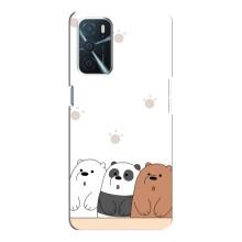 Чехлы с изображением разных животных для Oppo a54s (Удивленные медвеженки)