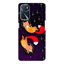 Чохли з картинкою Лисичка для Oppo a54s (VPrint) (Лисички космонавти)