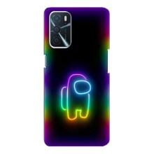 Чохли Амонг Ас для Oppo a54s (AlphaPrint) (Яскравий скін)