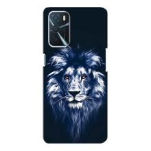Чохол з картинкою ЛЕВ для Oppo a54s (VPrint) (Синій Лев)