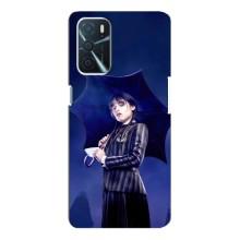 Чохли Венсдей на Oppo a54s Уенсдей (AlphaPrint) (Венздей з парасолькою)