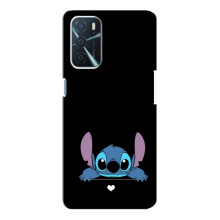Чехол с принтом Стич на Oppo a54s – Стич на черном
