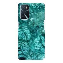 Мраморний чехол на Oppo a54s (VPrint) (Зелений мрамор)