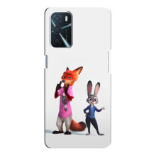 Силиконовый чехол с принтом Зоотрополіс для Oppo a54s – Джуди и Ник