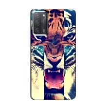 Чехлы с изображением разных животных для OPPO A55 (Яркий Тигр)