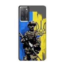 Чехлы с картинкой ЗСУ для OPPO A55 (AlphaPrint) – АРТ солдат