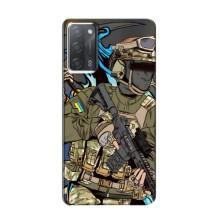 Чехлы с картинкой ЗСУ для OPPO A55 (AlphaPrint) – Воин ВСУ