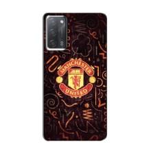 Чехол Манчестер Юнайтед для Оппо А55 (AlphaPrint) – эмблема МЮ