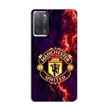 Чехол Манчестер Юнайтед для Оппо А55 (AlphaPrint) – огненный Манчестер
