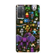 Чехол Майнкрафт на OPPO A55 (AlphaPrint) Minecraft – Коллаж Майнкрафт