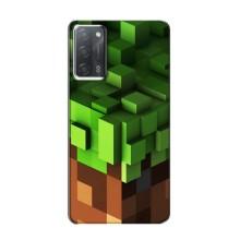 Чехол Майнкрафт на OPPO A55 (AlphaPrint) Minecraft – текстура Майнкрафт