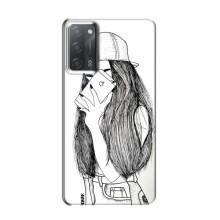 Чехол с печатью для OPPO A55 - (Мода) (AlphaPrint) (Фото девочки)