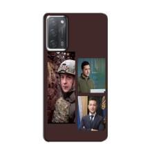 Чехол для OPPO A55 (AlphaPrint - с принтом Зеленского) – Президент