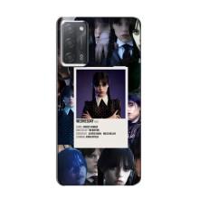 Чохли Венсдей на OPPO A55 Уенсдей (AlphaPrint) (колаж Венздей)