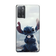 Чохол з малюнком Стіч для OPPO A55 – Стіч з квіткою