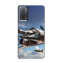 Чехол с мемом Тралалело тралала на OPPO A55 (Бомбардиро крокодило)