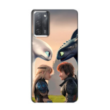 Чехол как приручить дракона на OPPO A55 – Гикавка и Астрид