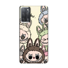 Чехол с Лабубу на OPPO A55 – Коллаж Лабубу