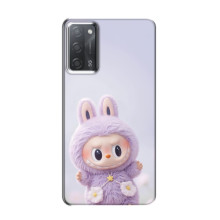 Чохол з принтом Лабубу для OPPO A55 – Фіолетовий Лабубу
