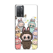 Чохол з принтом Лабубу для OPPO A55