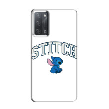Чехол с принтом Стич на OPPO A55 – Стич лого