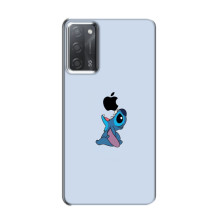 Чехол с принтом Стич на OPPO A55 – Stitch apple