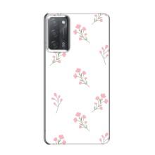 Чехол с розовым рисунком для OPPO A55 – Розовые цветы