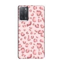 Чехол с розовым рисунком для OPPO A55 – Розовый леопард