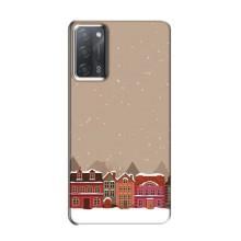 Новогодние, Праздничные Чехлы для OPPO A55 - 2024 год – Зимний город