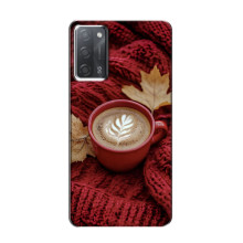 Чохол з унікальним дизайном 'Осінь з кавою' для OPPO A55 – Кава на ковдрі