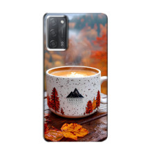 Чохол з унікальним дизайном 'Осінь з кавою' для OPPO A55 – Кава на природі