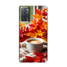 Чехол с уникальным дизайном «Осень с кофе» для OPPO A55