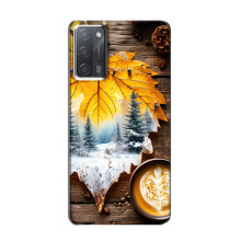 Чохол з унікальним дизайном 'Осінь з кавою' для OPPO A55 – Осінньо-зимове кава