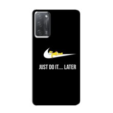 Силиконовый Чехол на OPPO A55 с картинкой Nike – Later