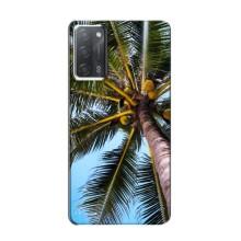 Силиконовый чехол с КАРТИНКАМИ лето для OPPO A55 (AlphaPrint) – Пальма