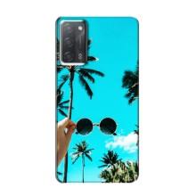 Силиконовый чехол с КАРТИНКАМИ лето для OPPO A55 (AlphaPrint) – Взгляд лето