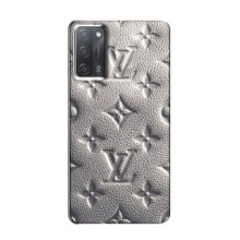 Текстурный Чехол Louis Vuitton для Оппо А55 (Бежевый ЛВ)