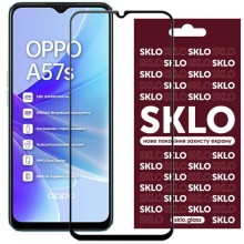 Защитное стекло SKLO 3D (full glue) для Oppo A57s / A77 / A77s – Черный