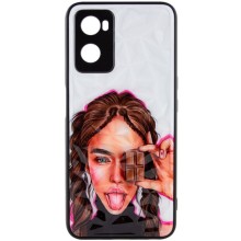 TPU+PC чехол Prisma Ladies для Oppo A57s / A77s – Chocolate