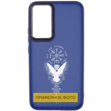 Накладка Oprint Скандинавия White для Oppo A57s / A77s – Navy Blue