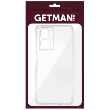 TPU чохол GETMAN Ease logo посилені кути Full Camera для Oppo A57s / A57 4G / A77s – Прозорий